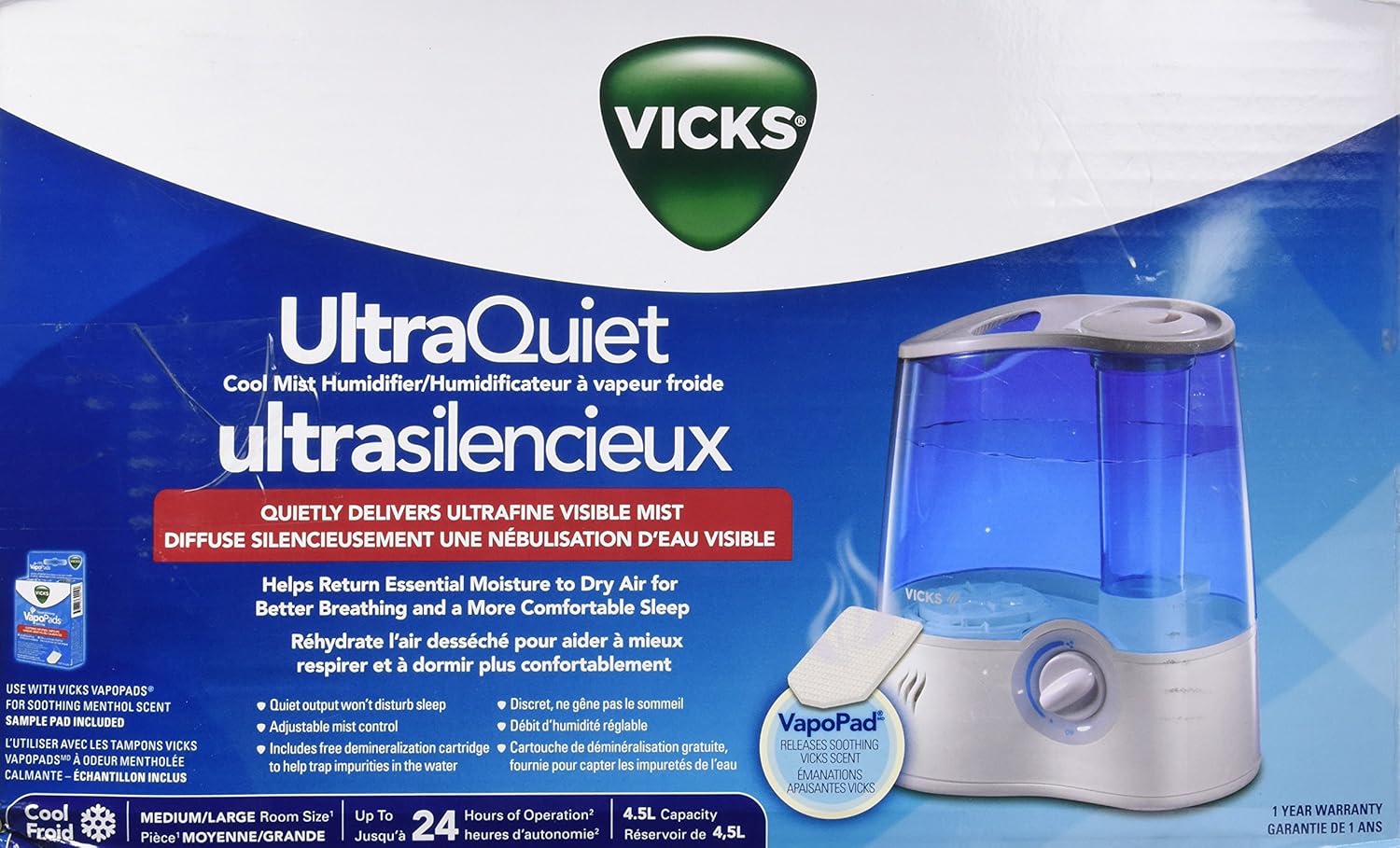 Ultrasonic Cool Mist Humidifier K465