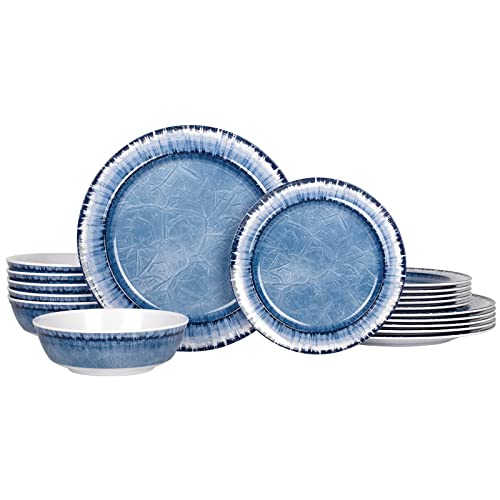 Melamine Dinnerware Set of 12 Pcs, Sage Green R105