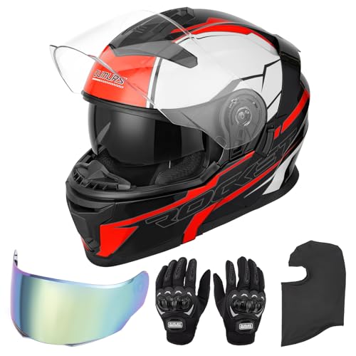 Modular Full Face Flip up Motorcycle Helmet P9089