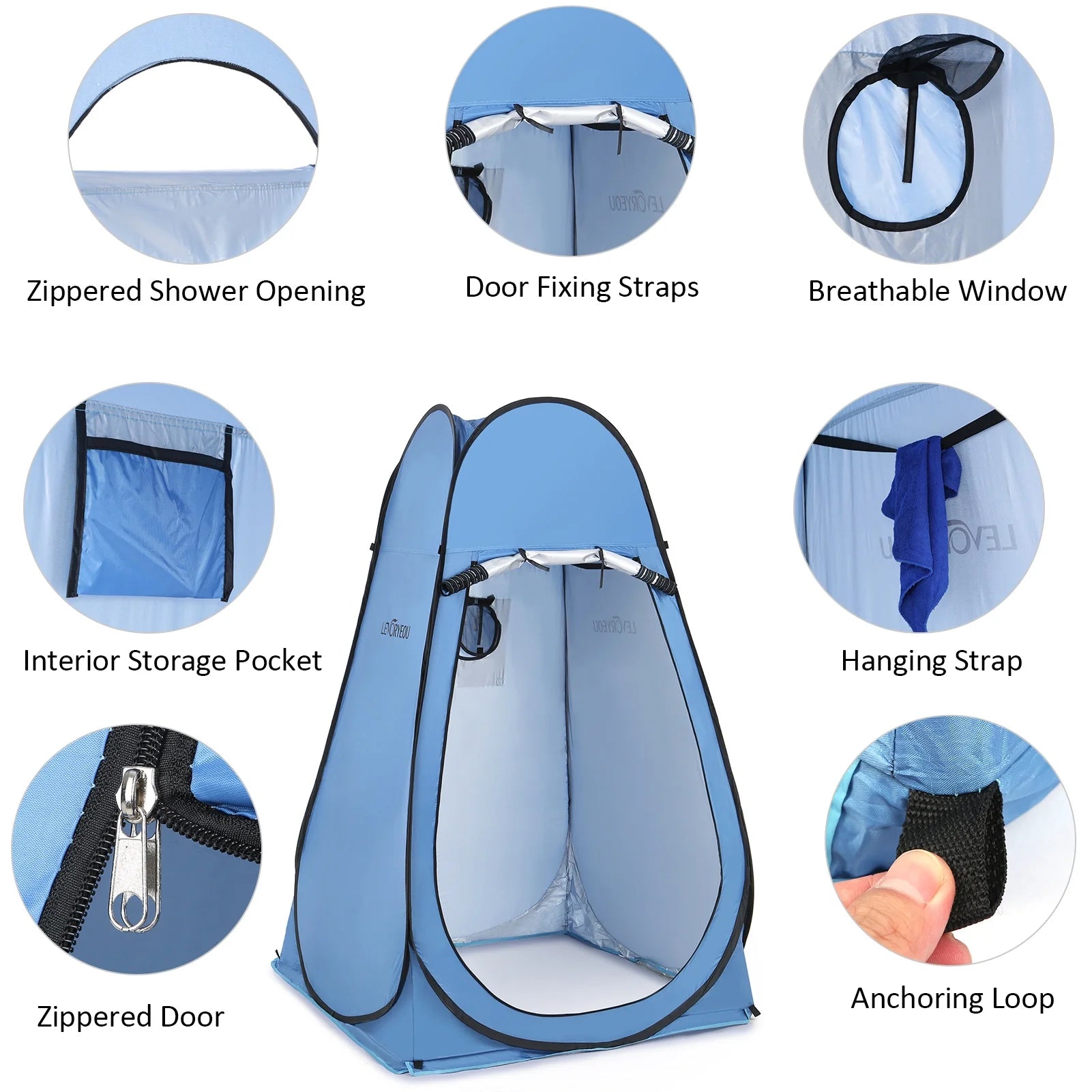 Pop Up Privacy Shelter Tent with Window Z902972