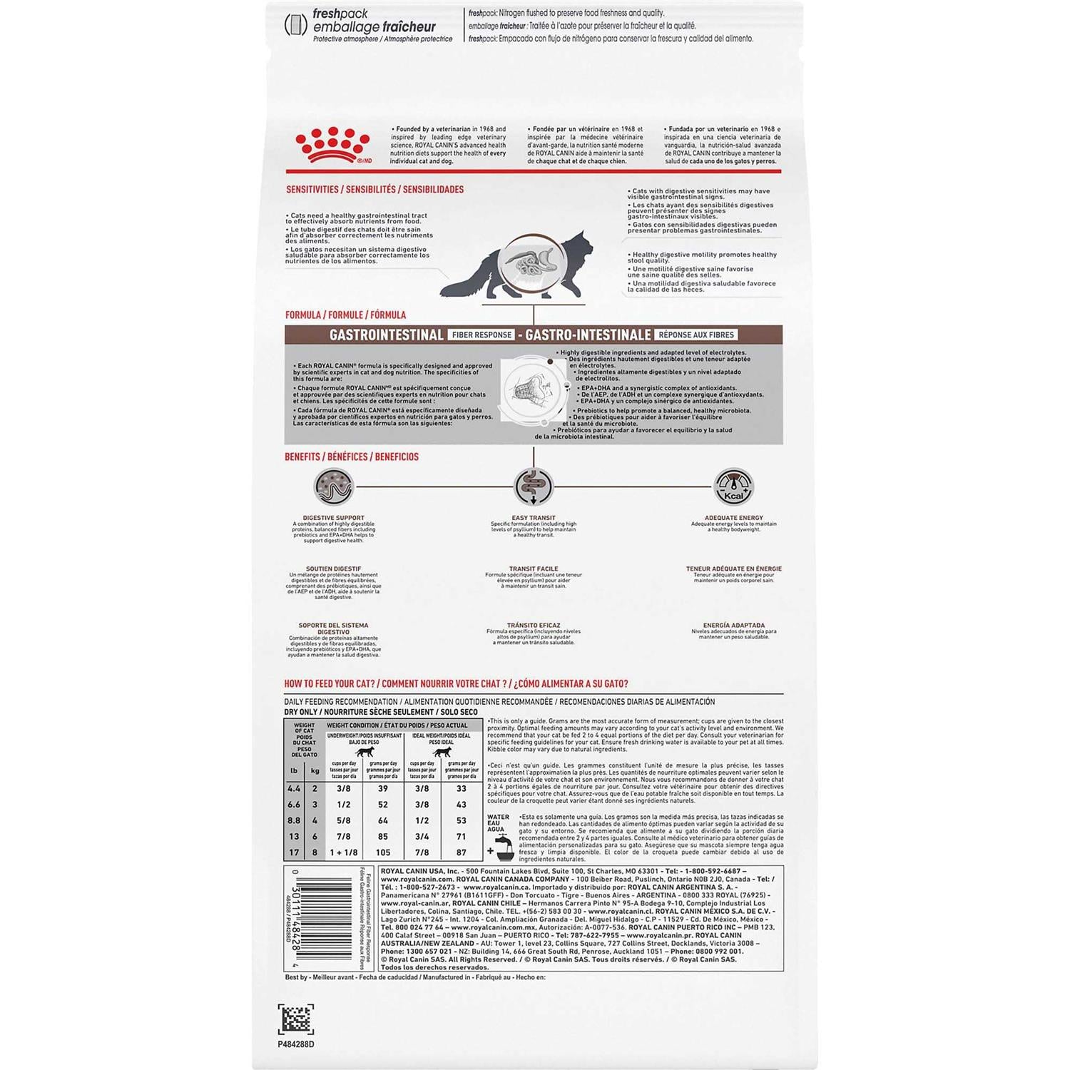 Veterinary Diet Gastrointestinal Fiber Response Dry Cat Food W87524