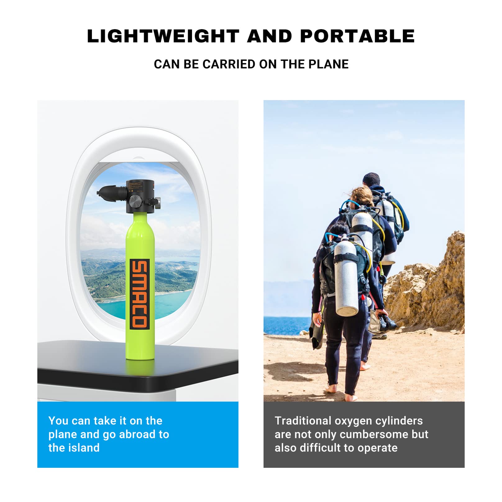Green 0.5L Mini Scuba Tank S4670