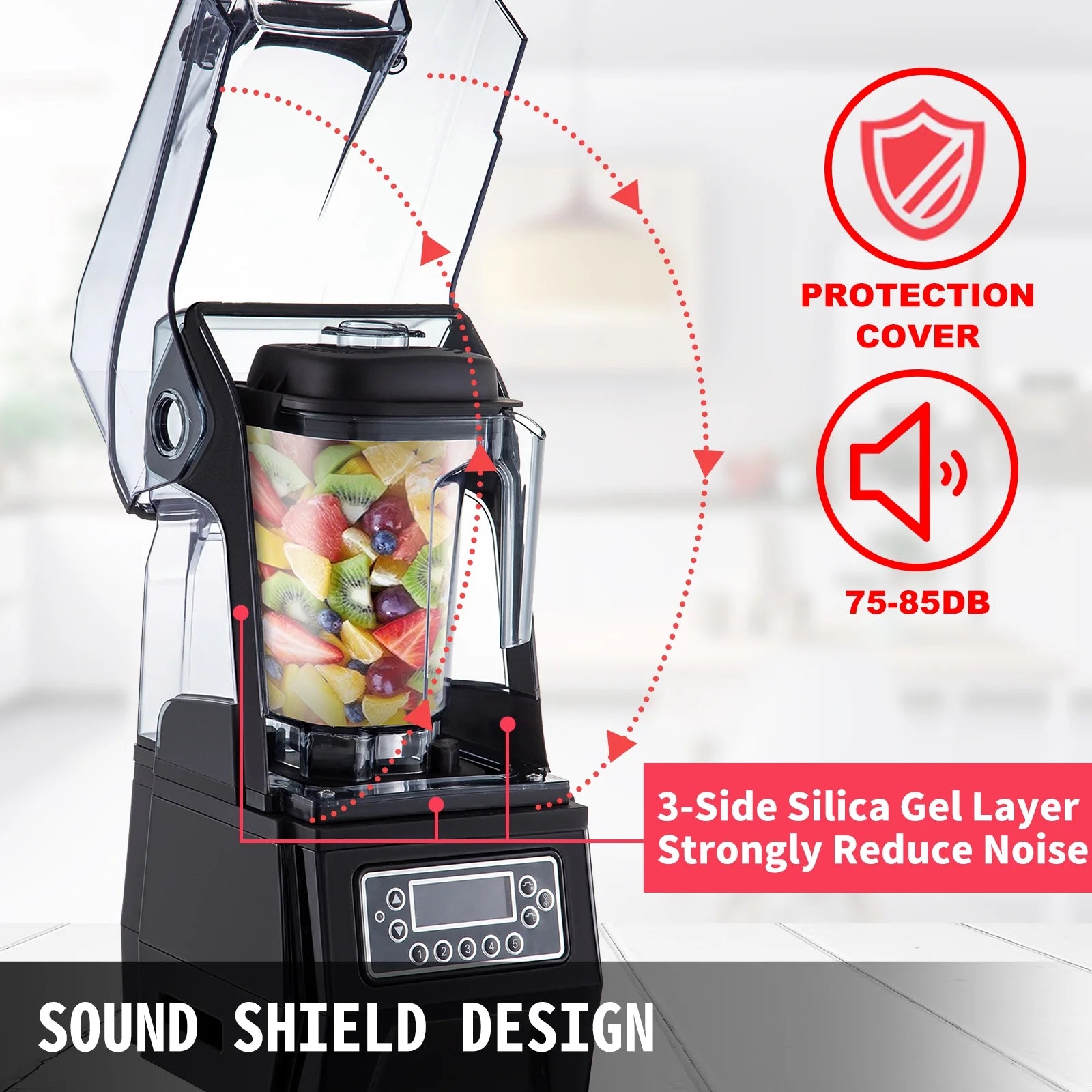 1500W Countertop Silent Blender 1.5L H708091