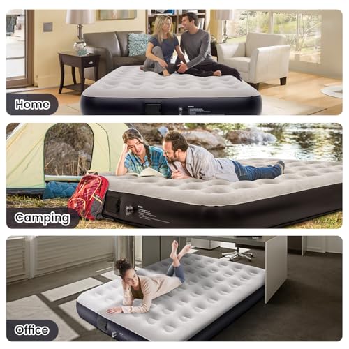 Queen Air Mattress with Built-in Battery Pump W7415