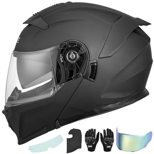 Modular Full Face Flip up Motorcycle Helmet P9089