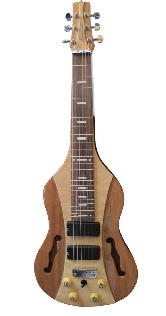 Natural Lap Steel Guitar with F-Holes E41037
