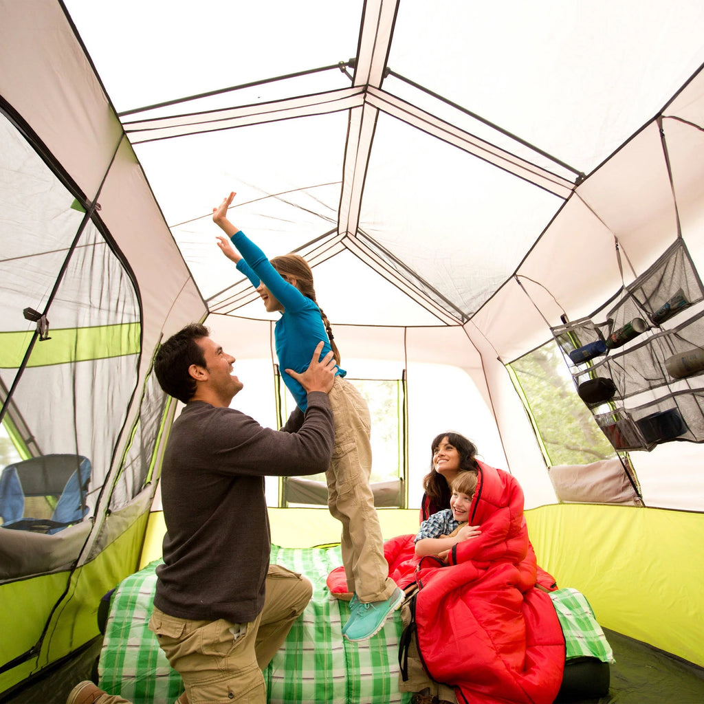 14' x 13.5' 9 Person 2 Room Instant Cabin Tent with Screen Room R641