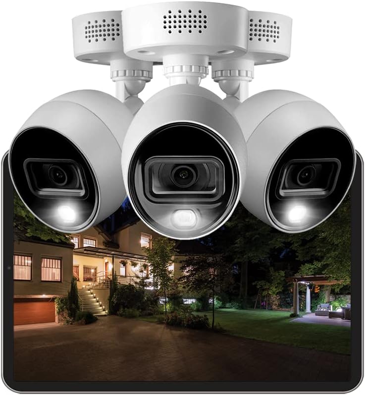 8 Channel 4K Security Camera System with 2TB DVR and 8 Metal Cameras P821