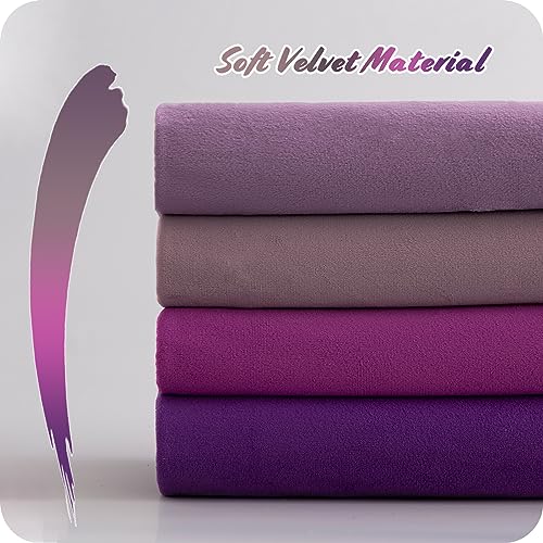 12x20 Inch Set of 4 Velvet Throw Pillow Covers E5616