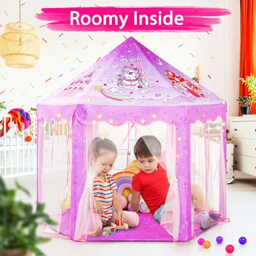 Princess Tent Playhouse with Star Lights, 55'' x 53'' S27882