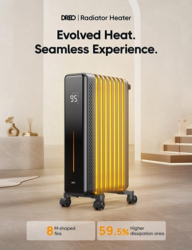 1500W Oil Filled Radiator Heater with Remote Control H23905