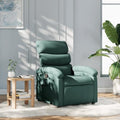 Dark Green Fabric Recliner Chair with Manual Adjustment G580