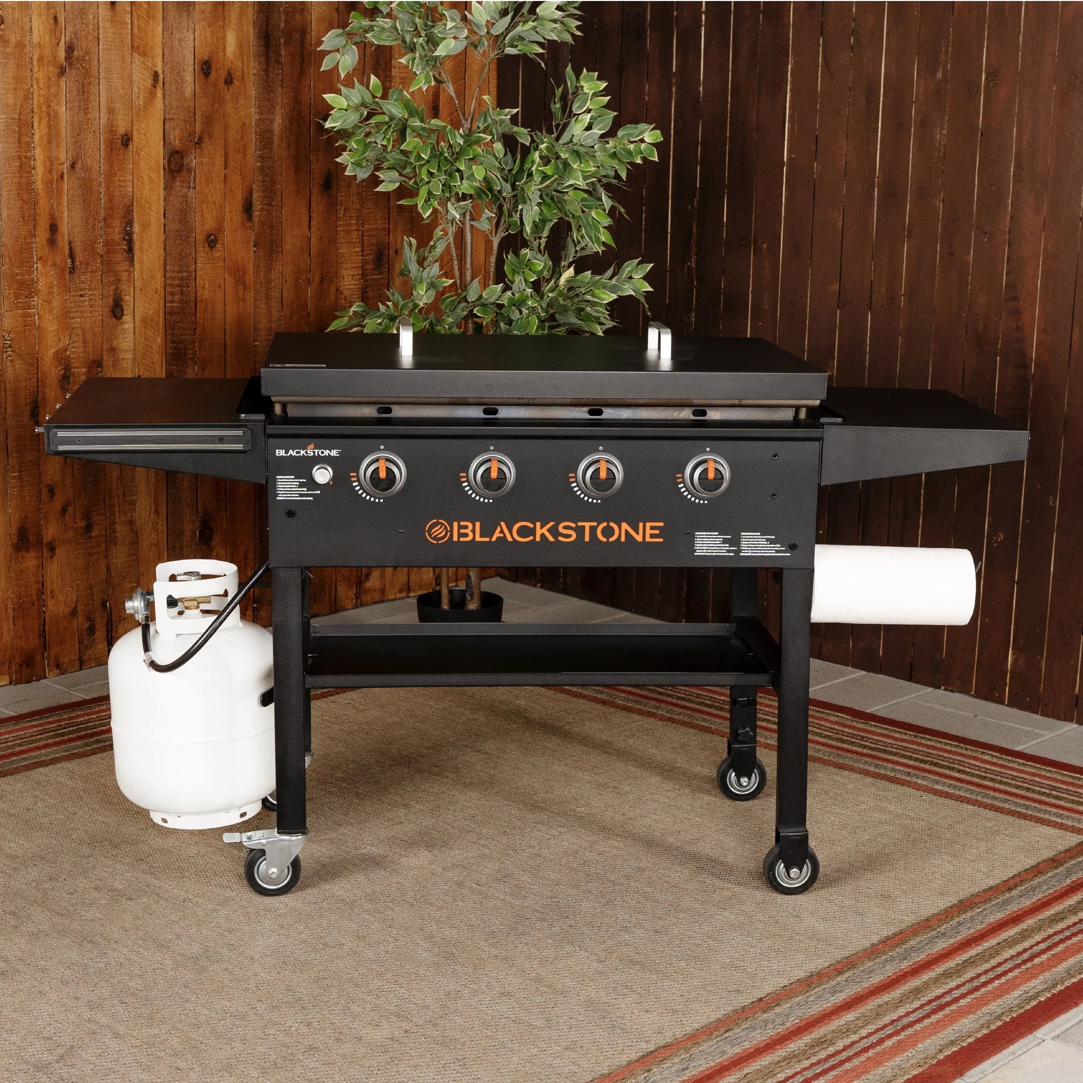 4-Burner 36 Griddle Cooking Station with Hard Cover Z86455