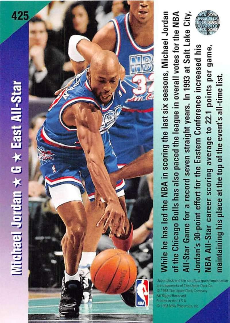 1992-93 Upper Deck #425 Michael Jordan Chicago Bulls NBA Basketball Card J37962