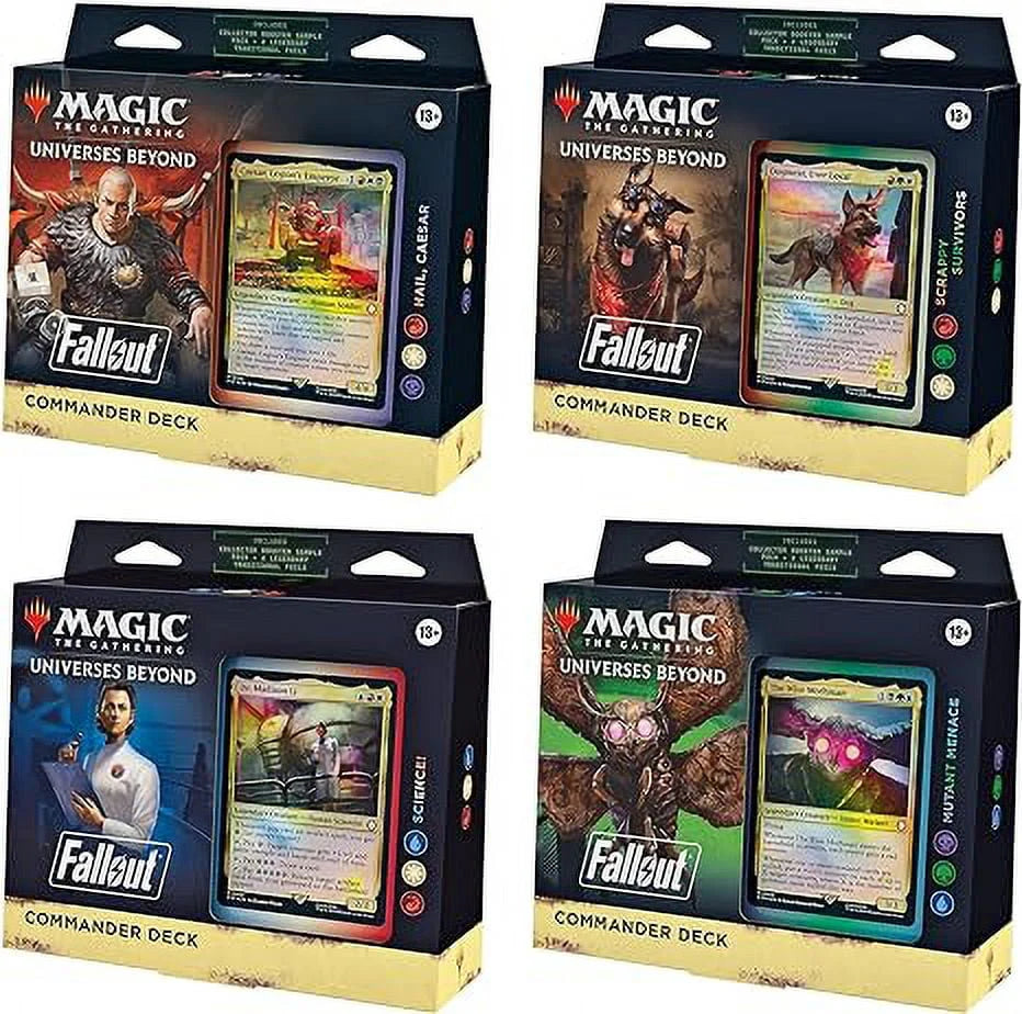 MAGIC THE GATHERING FALLOUT COMMANDER Deck BUNDLE 4 Decks J694599