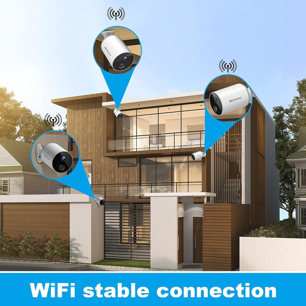 Wireless Outdoor Security Camera with 1080p HD Night Vision and Motion Detection U12805