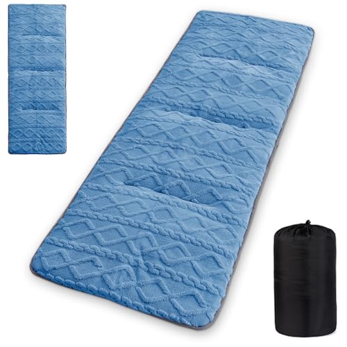 Thick Camping Cot Mattress with Elastic Straps (75" x 28") Q572