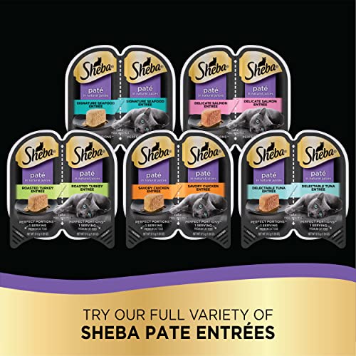 Paté Wet Cat Food Trays, 24 Count, 48 Servings, Tender Whitefish and Tuna Entrée, Twin-Pack Trays B8608