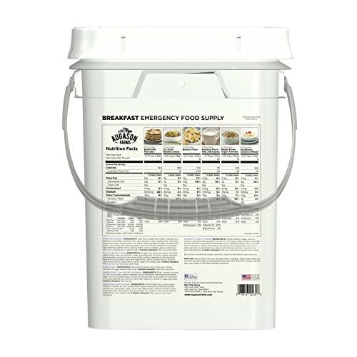 4 Gallon Pail Breakfast Emergency Food Supply G161953
