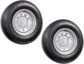2-Pack Radial Trailer Tire On Rim ST225/75R15 15 LRD 6 Lug Silver Modular Wheel X4764