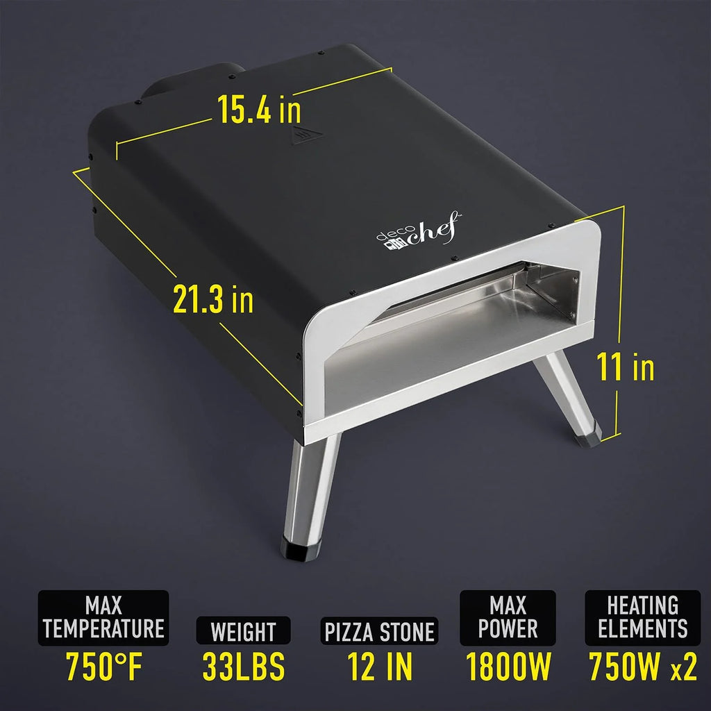 12-Inch 1800W Stainless Steel Pizza Oven W791893