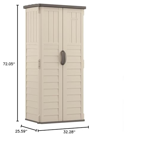 Vanilla Vertical Outdoor Storage Shed Z901