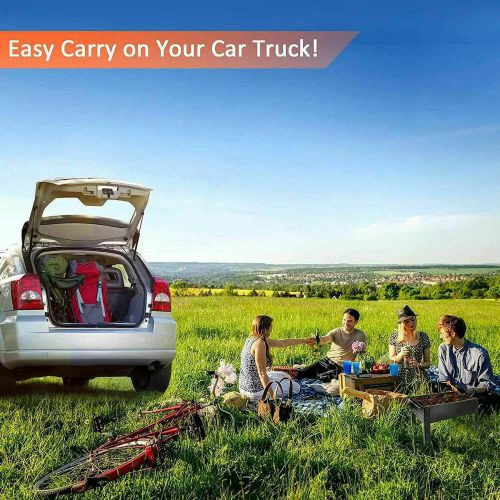 14'' Portable Charcoal Grill with Wheels H807