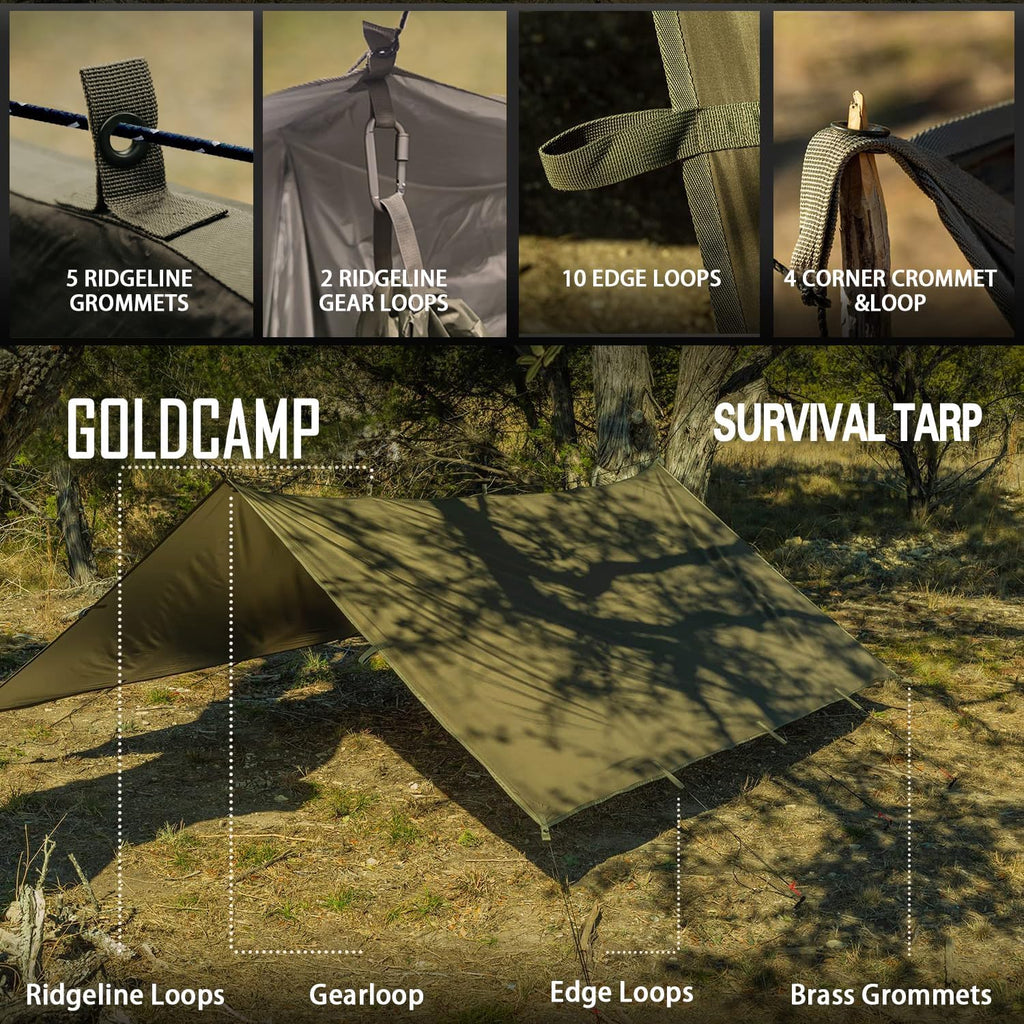 70D Nylon 10''X10'' Waterproof Camping Tarp I138