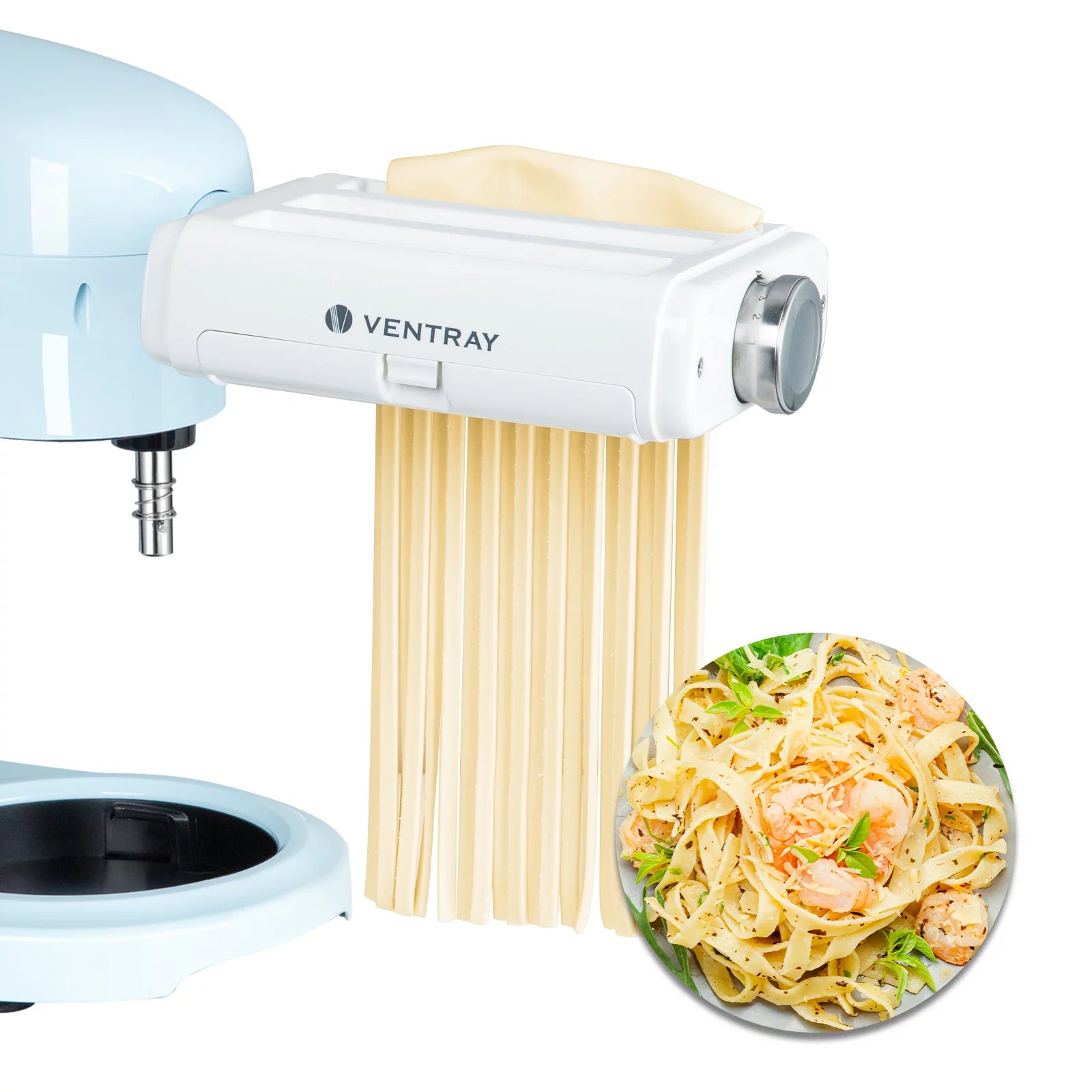 3 in 1 Pasta Maker Attachment for KitchenAid Stand Mixers with Cleaning Brush U508150