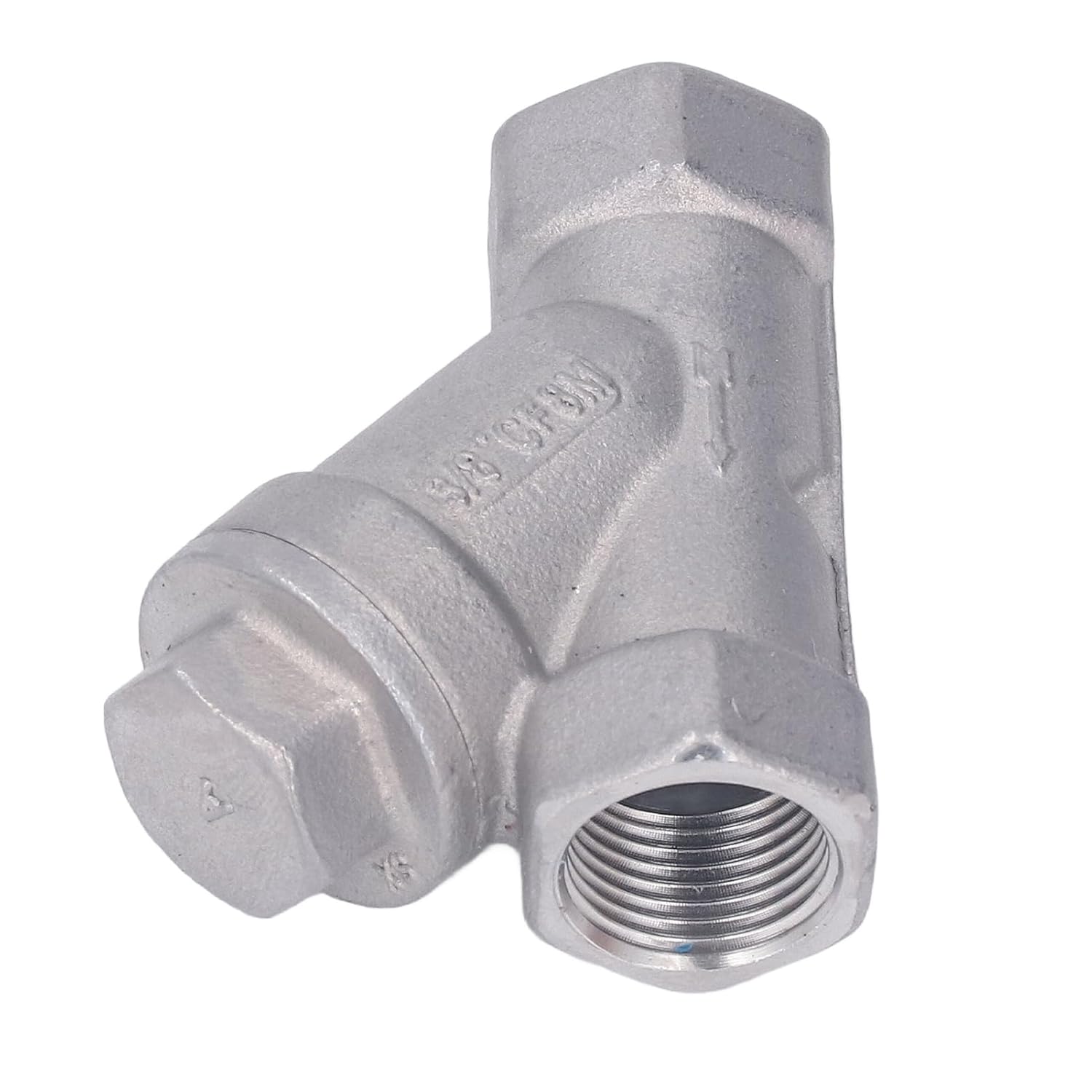 304 Stainless Steel Y Type Strainer Female Thread 3/8 Inch DN10 Filter Strainer W172