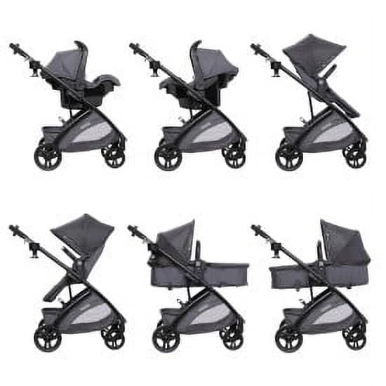 Gray 6-in-1 Modular Travel System with Infant Car Seat G5610