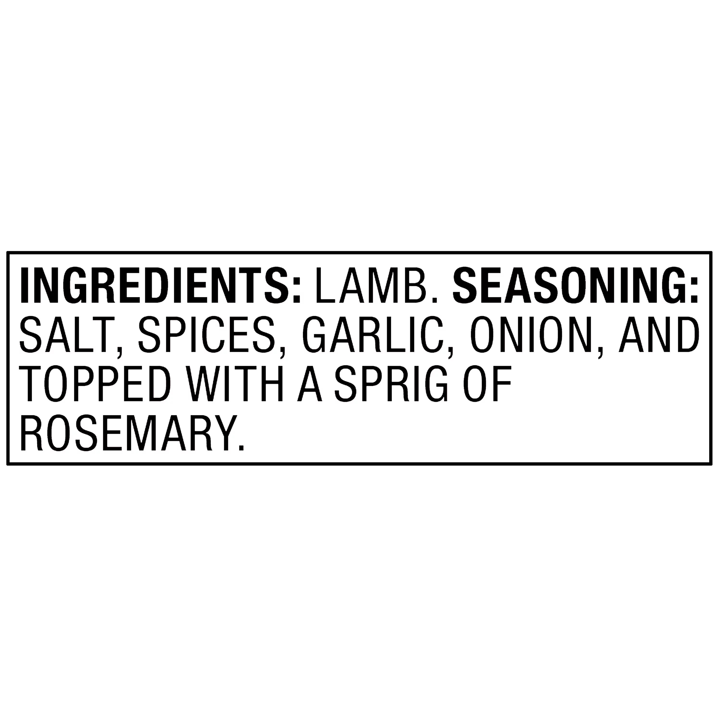 Seasoned Lamb Leg, 1.25-3.40 lb V79213