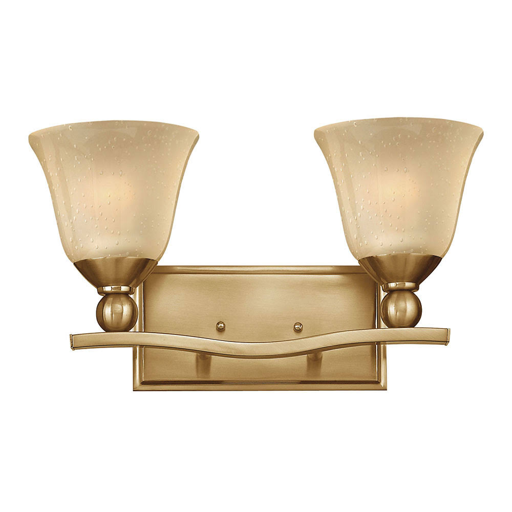 Brushed Nickel 2 Light Bath F8941
