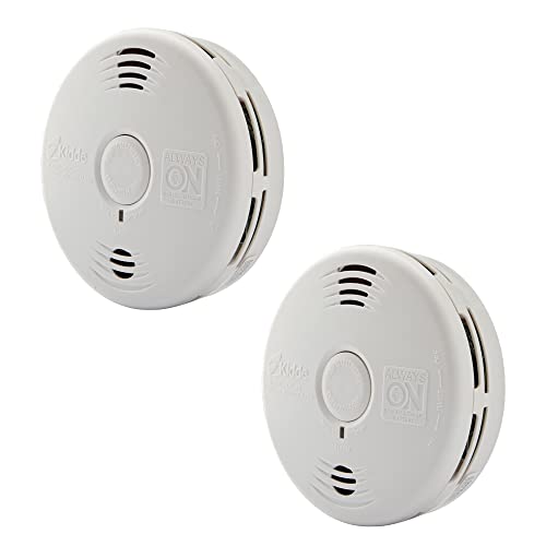White Smoke Detector and Carbon Monoxide Detector Combo with 10-Year Battery R2207