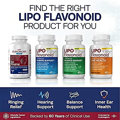 Lipo Flavonoid Plus Tinnitus Relief with Melatonin, 75 Caplets X158979