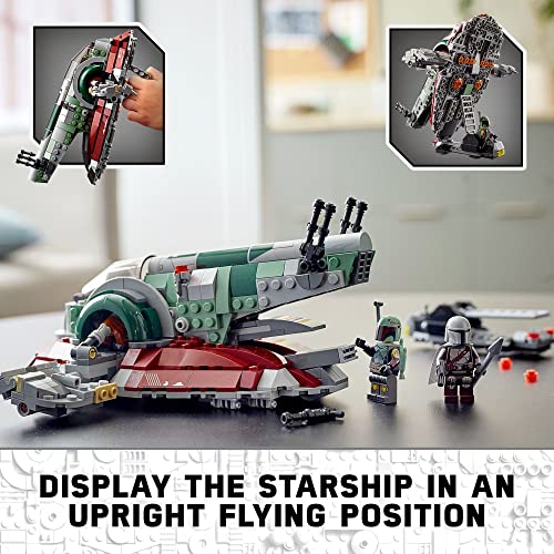 Boba Fett Starship Building Toy with Rotating Wings and 2 Minifigures P541