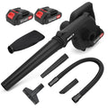 24V Cordless Electric Leaf Blower with 2 Pack Batteries and Charger I24431