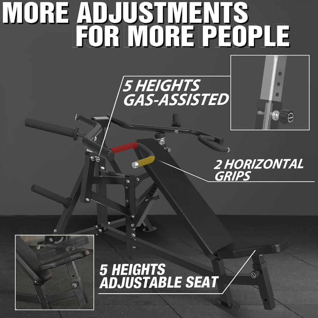 1250LBS Chest Press Machine with Independent Converging Arms, Black X30091