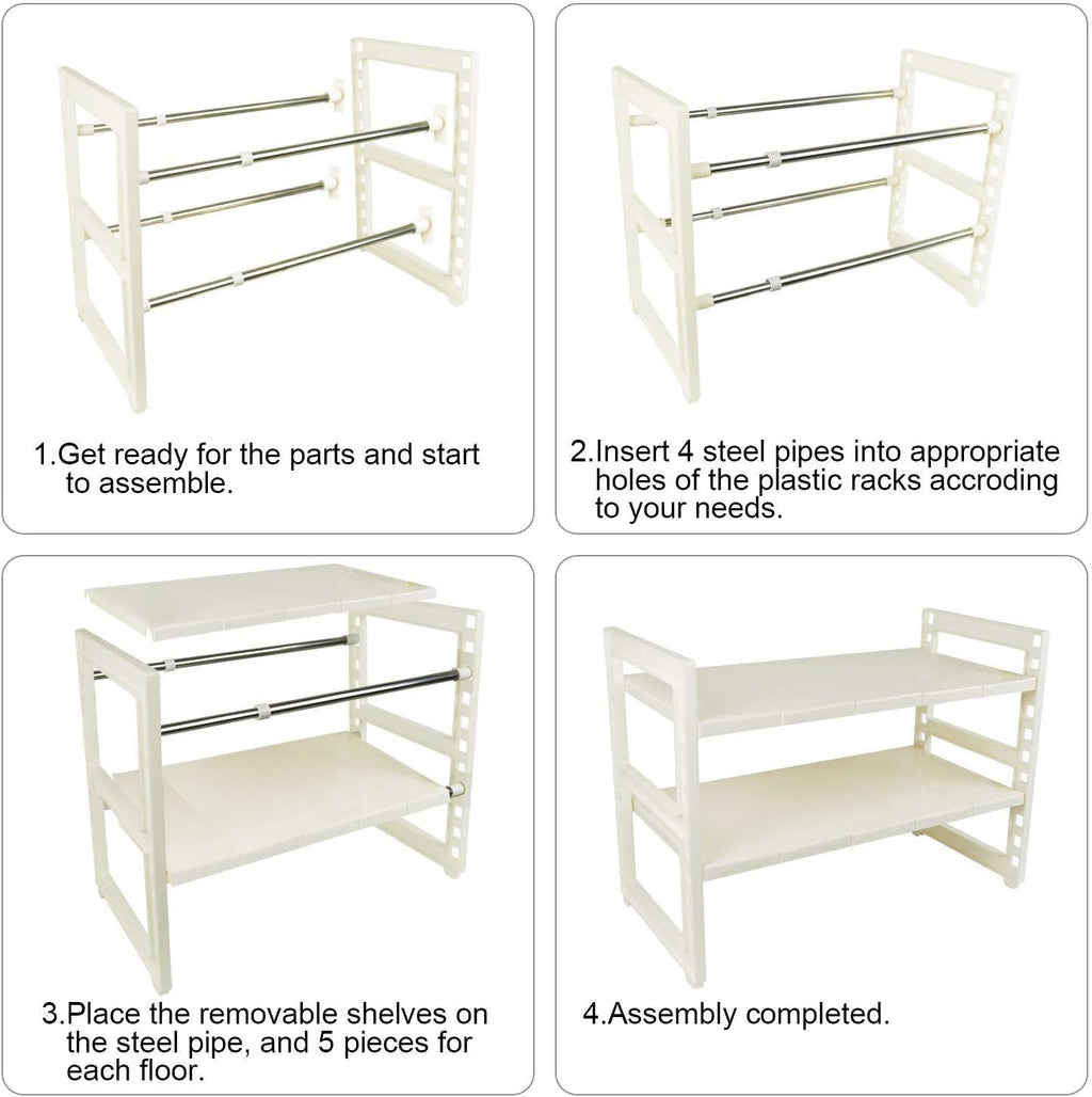 Expandable 2 Tier Under Sink Organizer I9010