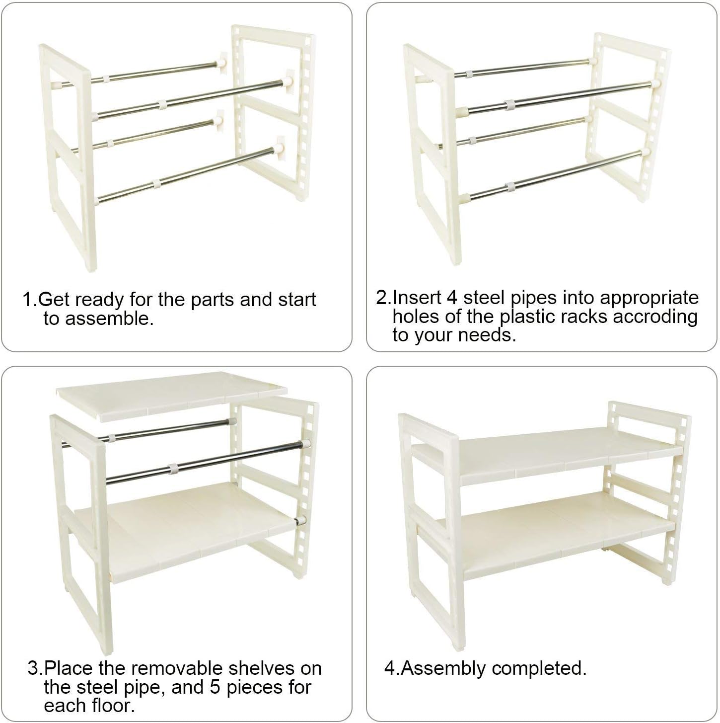 Expandable 2 Tier Under Sink Organizer I9010