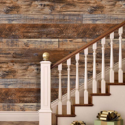 Brown Wood Peel and Stick Wallpaper V329