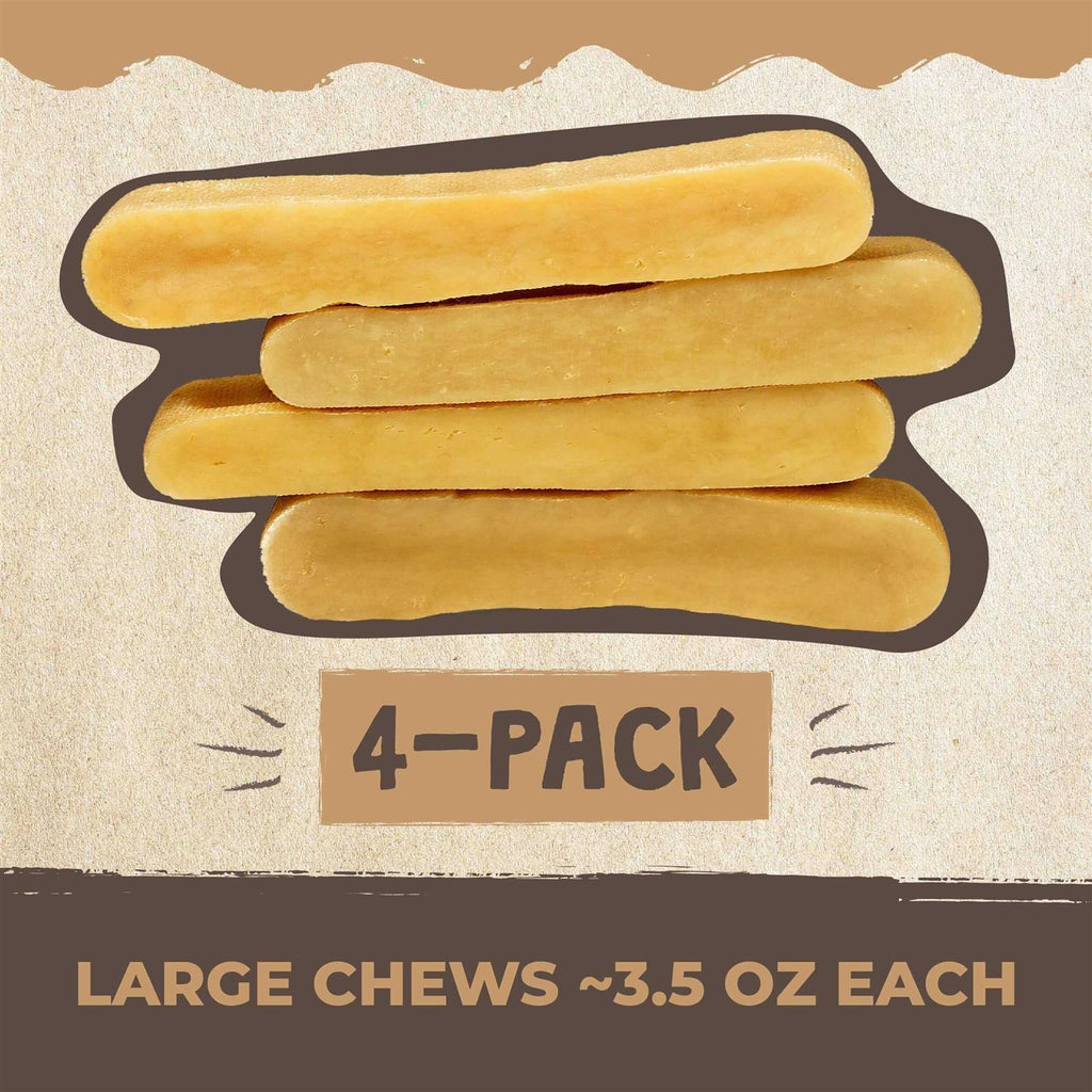 Yak Cheese Chews for Dogs All-Natural Long Lasting Pet Treats Odorless F87341