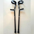 Black Forearm Crutches Size M (Pair) Lightweight Adjustable G78595