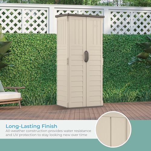 Vanilla Vertical Outdoor Storage Shed Z901