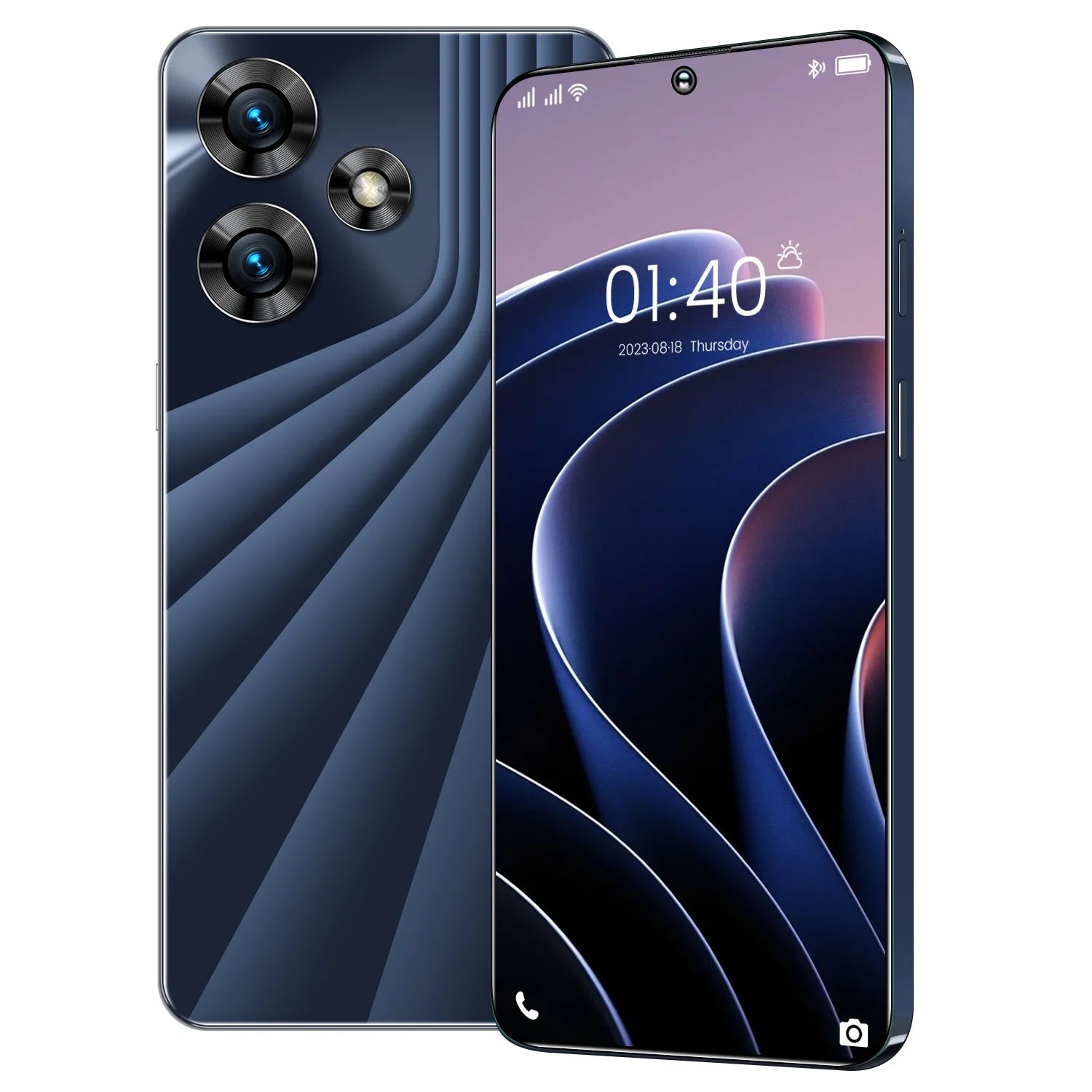 Black 6.52" 4G Dual Sim Unlocked Android Smartphone O29574