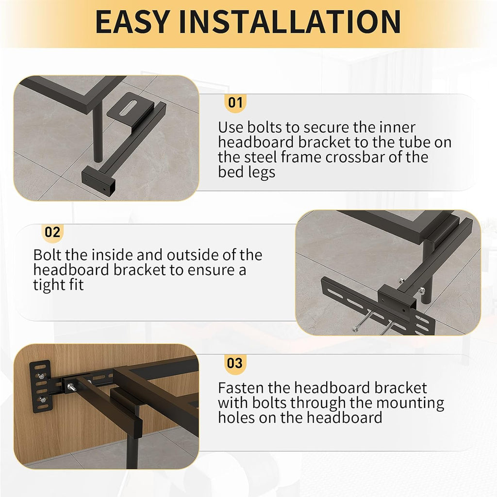 Black Headboard Brackets Y568