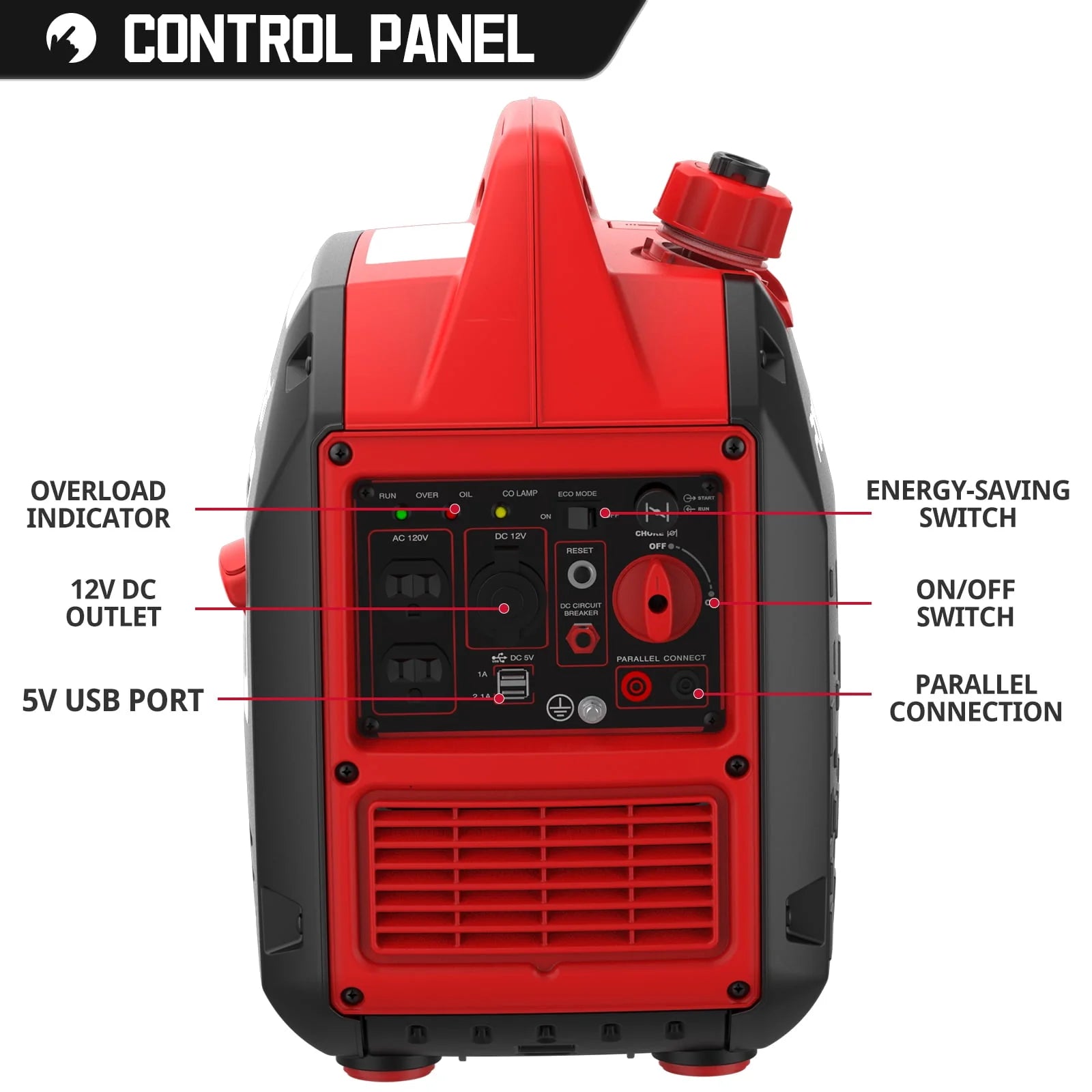 2500W Portable Inverter Gas Generator G3345