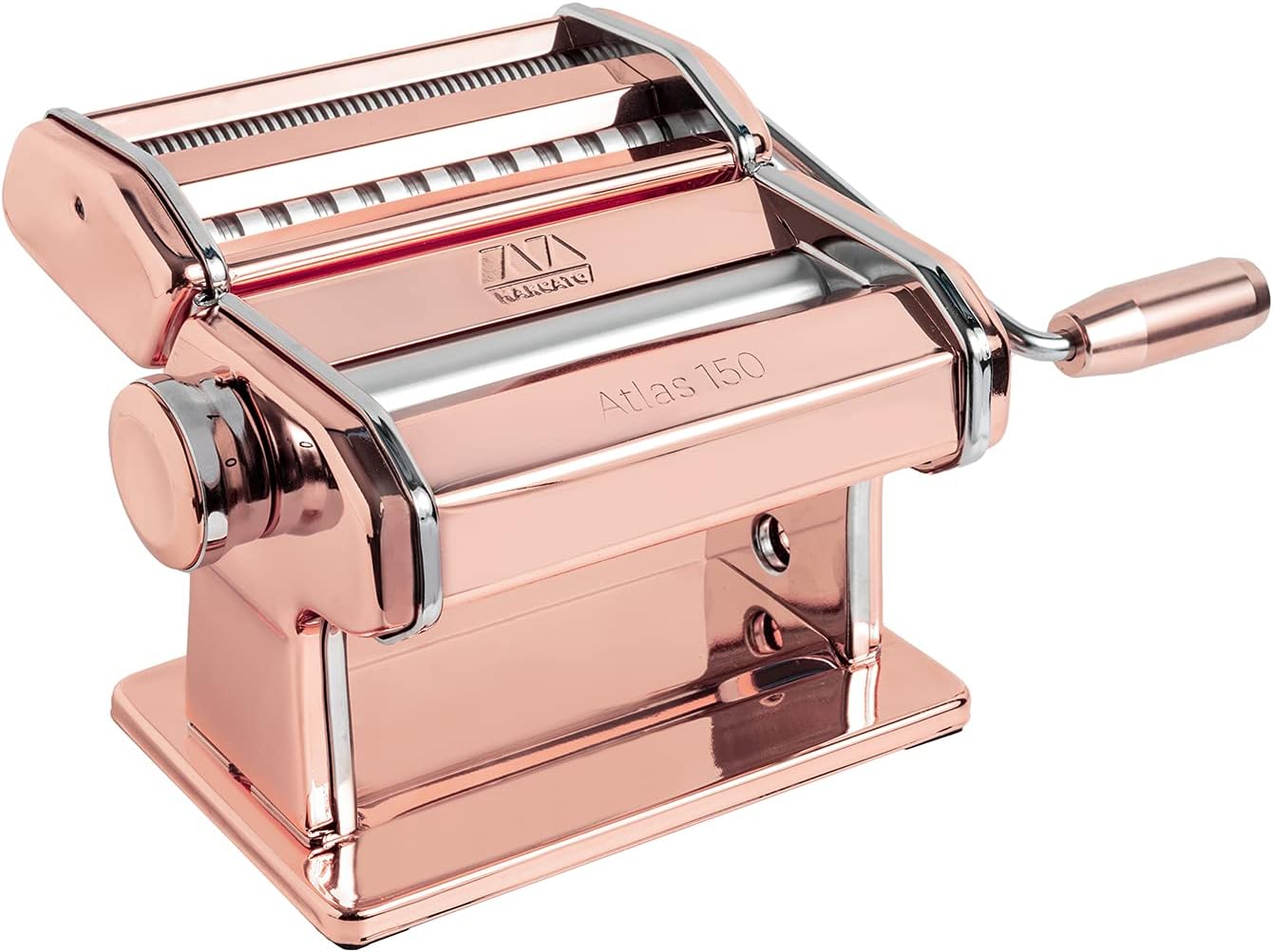 Red Pasta Machine with Pasta Cutter and Hand Crank X325