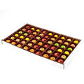 54 Piece Assorted Marzipan Fruit Box Tray 25 oz W618
