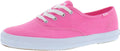 Neon Pink Canvas Lace Up Sneaker S180800